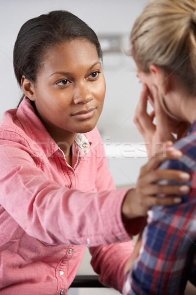 Teenage Girl Visits Doctor's Office Suffering With Depression Stock photo © monkey_business