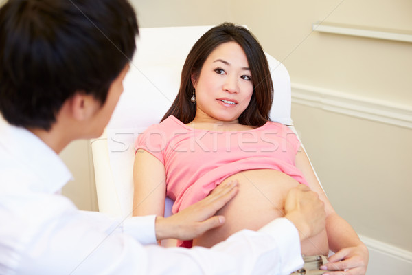 Pregnant Woman Being Given Ante Natal Check By Doctor Stock photo © monkey_business