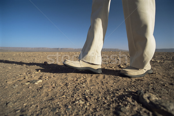 Man walking in desert, low section, ,  Stock photo © monkey_business
