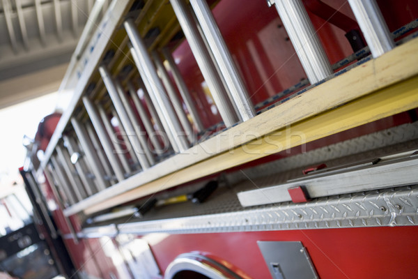 Pormenor carro de bombeiros vermelho cor emergência escada Foto stock © monkey_business