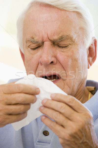 Senior Man Sneezing Stock photo © monkey_business
