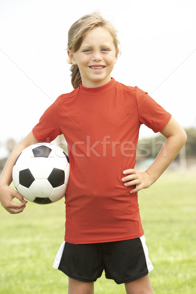 若い女の子 サッカー チーム 子供 子 女性 ストックフォト © monkey_business