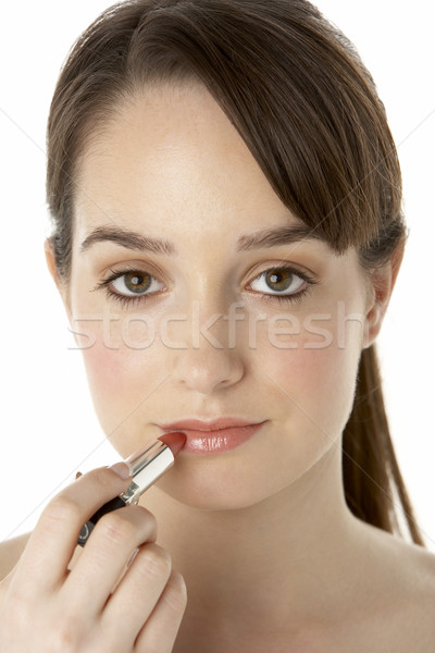 Tinilány jelentkezik smink nő szépség szín Stock fotó © monkey_business