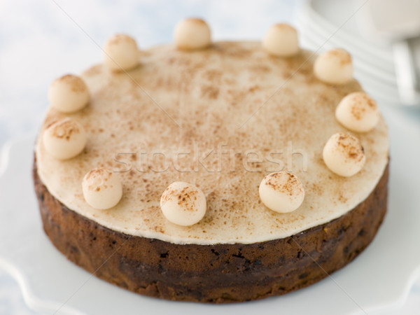 Torta alimentos naranja postre comida esponja Foto stock © monkey_business