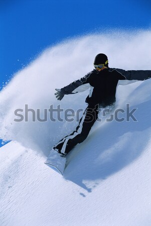若い女性 スノーボード 雪 山 冬 色 ストックフォト © monkey_business