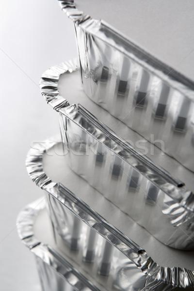Stack Of Foil Take Away Containers Stock photo © monkey_business