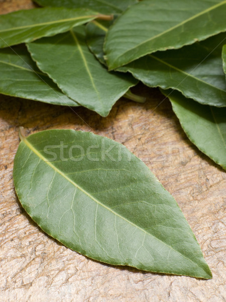 Bay Leaves On Chopping Board Stock photo © monkey_business