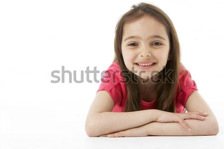 Fille estomac enfants heureux enfant [[stock_photo]] © monkey_business