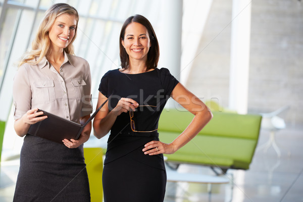 Empresarias informal reunión moderna oficina negocios Foto stock © monkey_business
