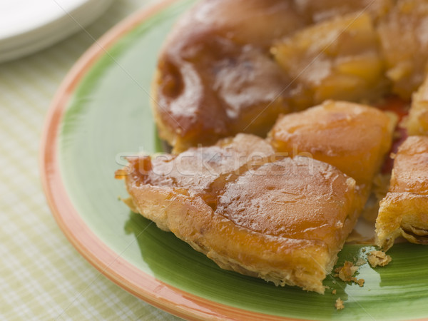 Slice of Tarte Tatin aux Pomme Stock photo © monkey_business