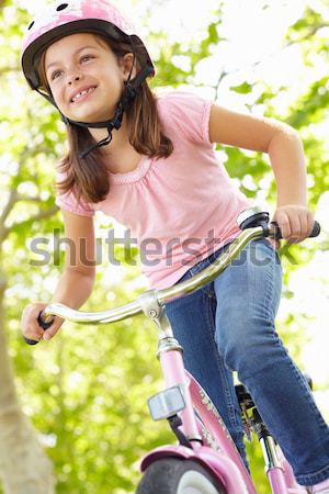 Imagine de stoc: Bicicletă · în · aer · liber · zâmbitor · copii · copil