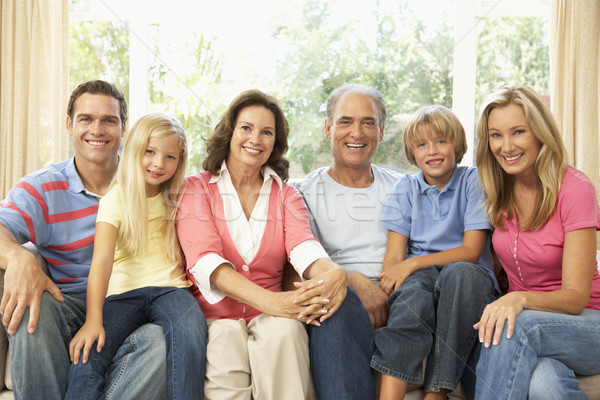 Extended Family Relaxing At Home Together Stock photo © monkey_business