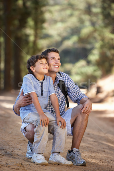 Father and son on country walk Stock photo © monkey_business