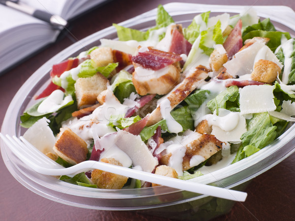 Chicken And Bacon Caeser Salad Stock photo © monkey_business