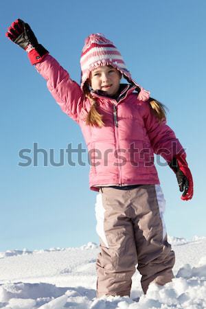 Young Father And Daughter On Winter Vacation Stock photo © monkey_business