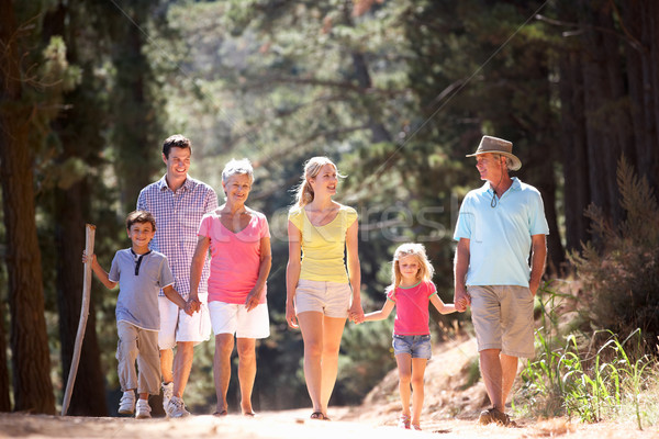 3 Generation family on country walk Stock photo © monkey_business