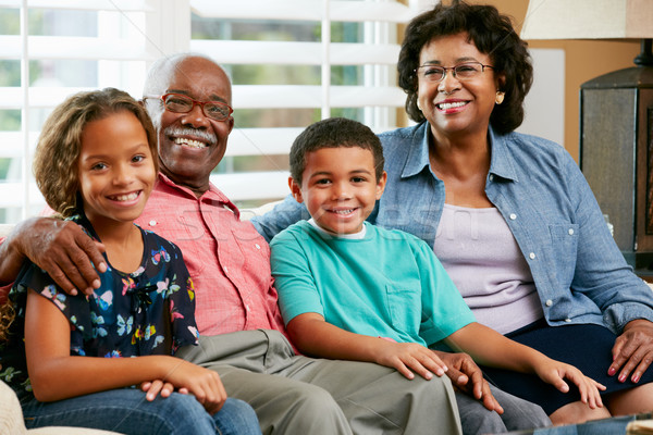 Portrait Of Grandparents With Grandchildren Stock photo © monkey_business