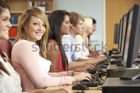 Female Teenage Pupil In Classroom Stock photo © monkey_business