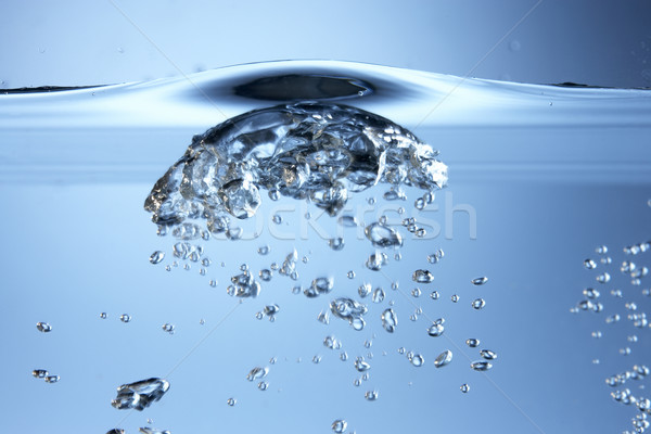 Stock foto: Blasen · Wasser · blau · Energie · Flüssigkeit · Farbe