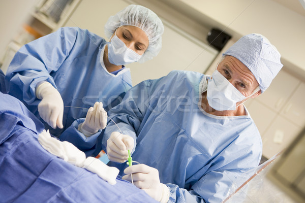 Surgeons Preparing Equipment For Surgery Stock photo © monkey_business