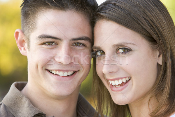 Pareja feliz nino adolescente adolescentes Foto stock © monkey_business