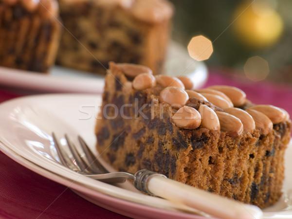 Wedge of Dundee Cake Stock photo © monkey_business