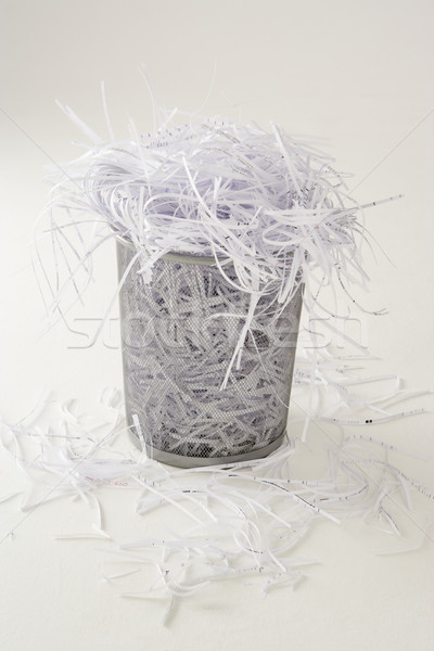 Waste bin full of shredding Stock photo © monkey_business