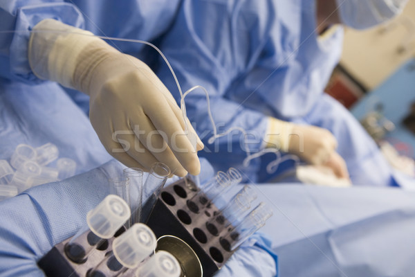Nurse assisting with egg retrieval procedure Stock photo © monkey_business