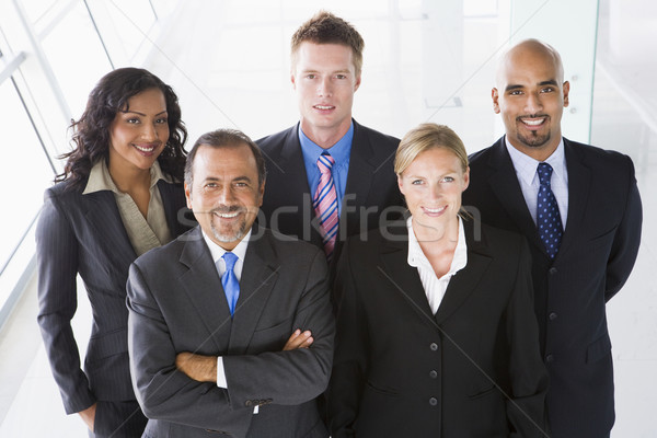 Overhead view of office staff Stock photo © monkey_business