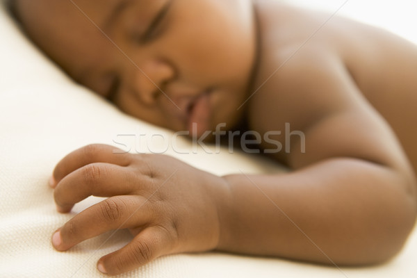 Bebek uyku kadın bebekler rahatlatıcı sevimli Stok fotoğraf © monkey_business