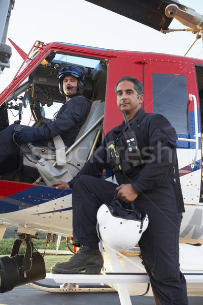 Portrait pilote paramédicaux hôpital jeunes souriant [[stock_photo]] © monkey_business