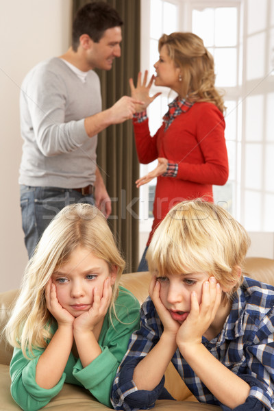 Parents Having Argument At Home In Front Of Children Stock photo © monkey_business