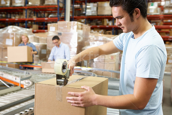 Workers In Distribution Warehouse Stock photo © monkey_business