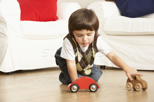 Young Boy Playing With Toy Cars At Home Stock photo © monkey_business