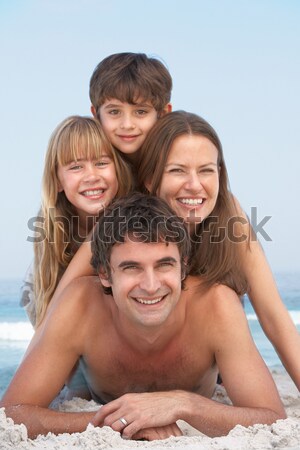 Portrait Of Family On Summer Beach Holiday Stock photo © monkey_business