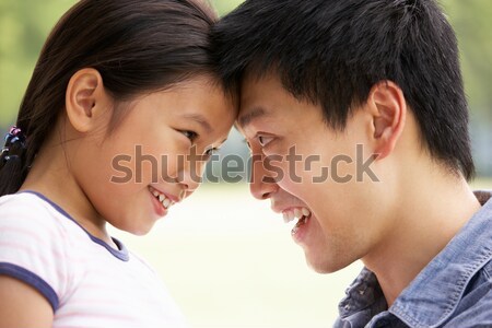 Portrait Of Chinese Father With Daughter Looking At Each Other I Stock photo © monkey_business