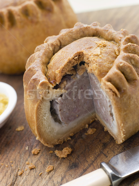 Pork Pie with English Mustard Stock photo © monkey_business