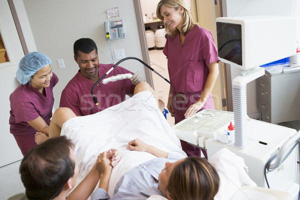 Doctor retrieving eggs from ovary using ultrasound Stock photo © monkey_business