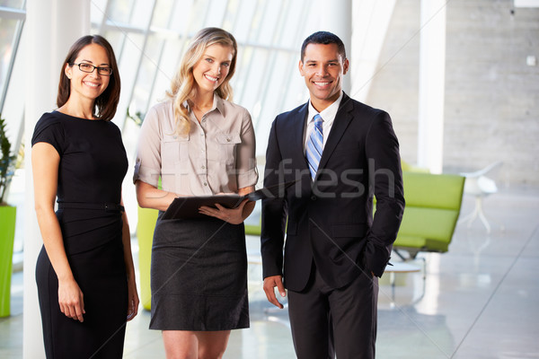 Geschäftsleute Sitzung modernen Büro Business Stock foto © monkey_business