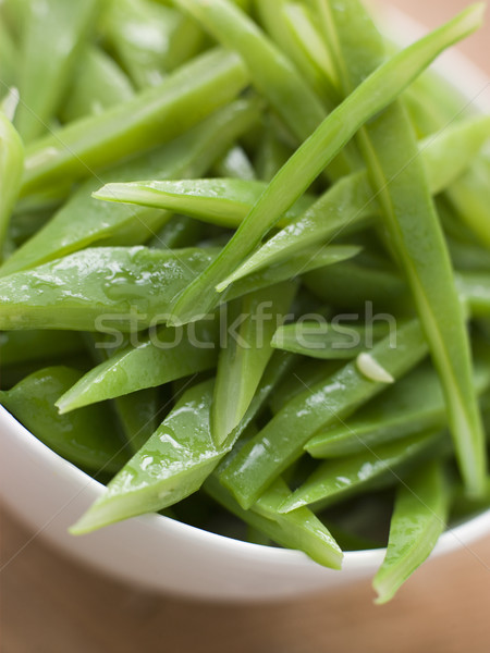 Bowl of Green Runner Beans Stock photo © monkey_business