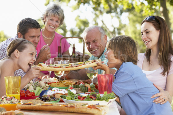 Family Dining Al Fresco Stock photo © monkey_business