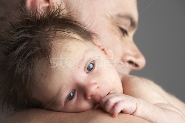 Father Hugging Newborn Baby Stock photo © monkey_business
