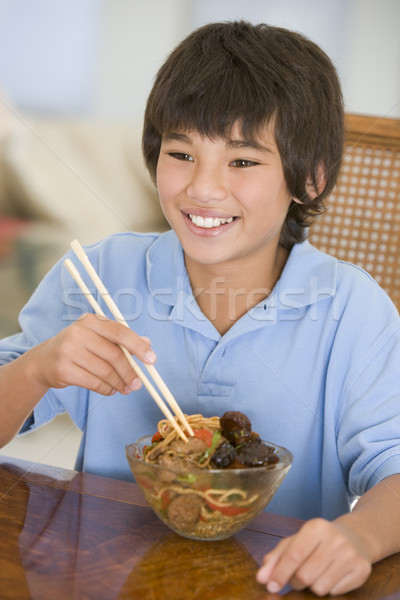 Сток-фото: столовая · еды · китайский · продовольствие · улыбаясь · детей