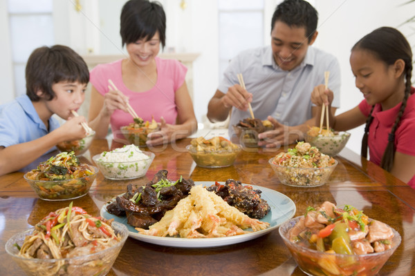 Family Enjoying meal,mealtime Together Stock photo © monkey_business