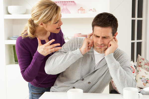 Couple Having Argument At Home Stock photo © monkey_business