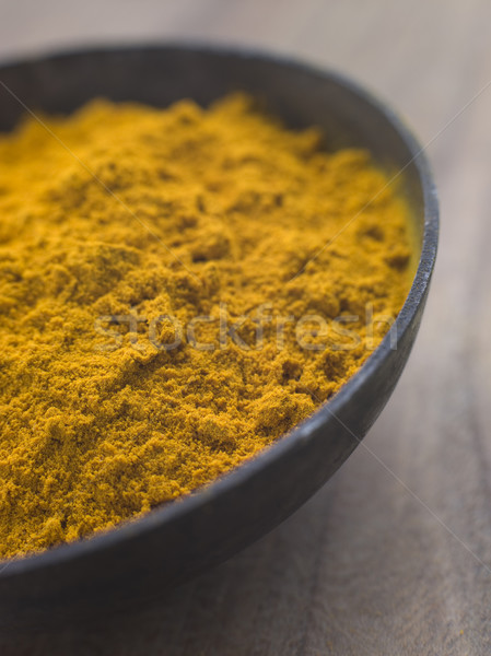 Dish of Ground Dried Turmeric Stock photo © monkey_business