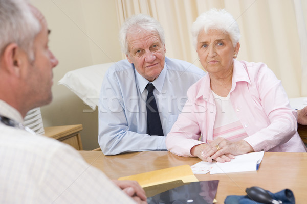 Couple in doctor's office frowning Stock photo © monkey_business