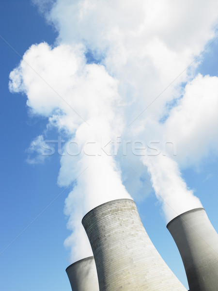 Fumo energia cielo blu inquinamento colore Foto d'archivio © monkey_business