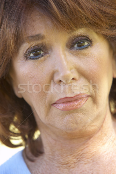 Frau Porträt Person Senior Emotion Stock foto © monkey_business