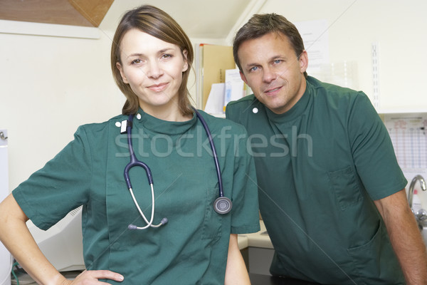 Portrait Of Male And Female Vets In Surgery Stock photo © monkey_business